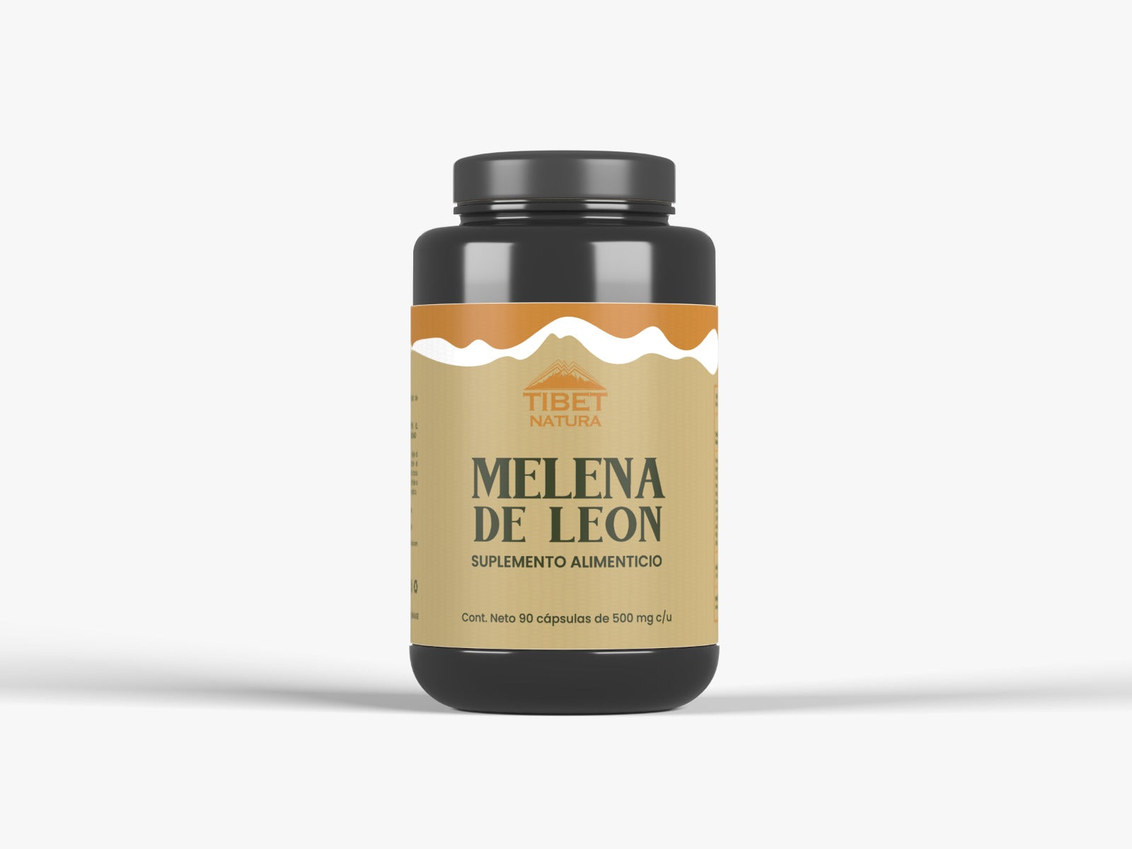 Melena de León - 90 Cápsulas de 500 mg c/u - Hongos Adaptógenos - Suplemento Alimenticio Natural - Sin Azúcar Ni Conservantes
