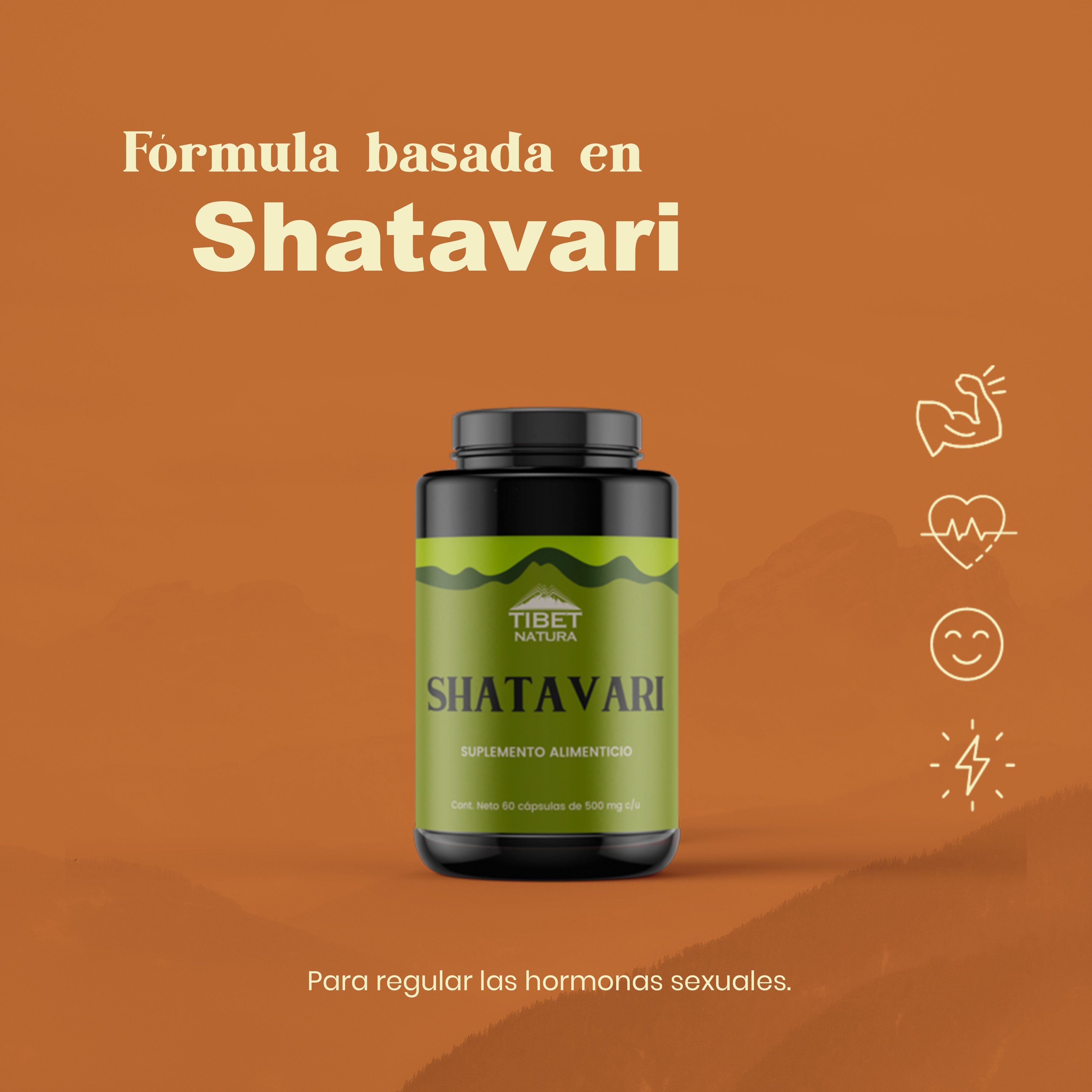 Shatavari 60 cápsulas de 500 mg.